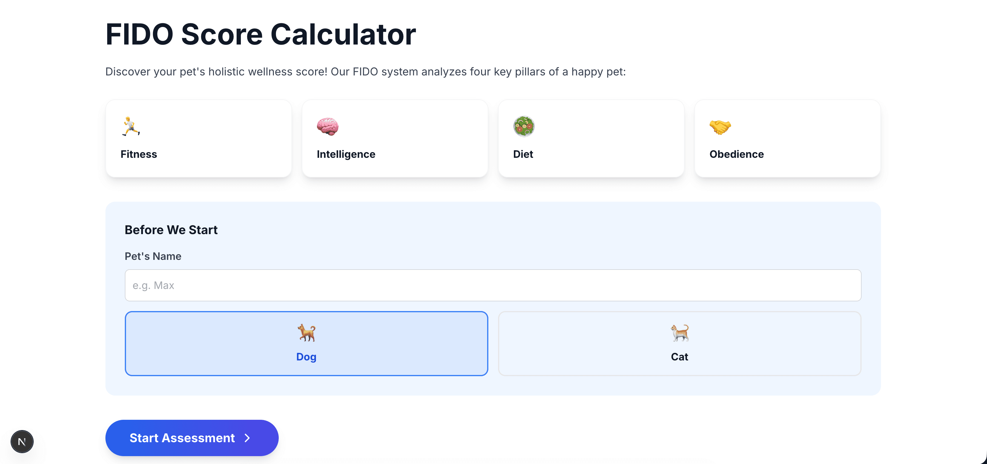 A healthy, well-trained dog demonstrating the benefits of FIDO scoring
